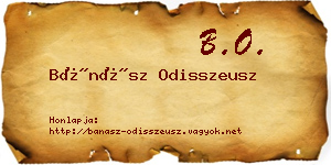 Bánász Odisszeusz névjegykártya